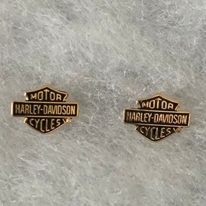 Black Hills Gold Harley Davidson Earrings(stud)